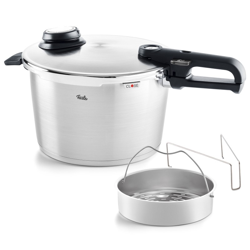 Fissler Vitavit Premium Snelkookpan met Inzet, 8L Fissler Vitavit Premium Snelkookpan met Inzet, 8L