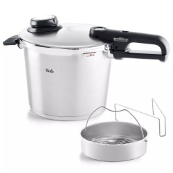 Fissler Vitavit Premium Snelkookpan met Inzet + Kookboek, 6L